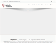 Tablet Screenshot of majesticcabinetsllc.com